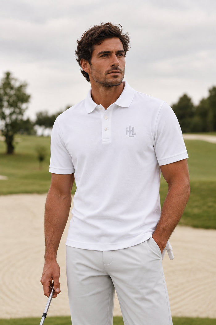 Polo Coup droit — Blanc