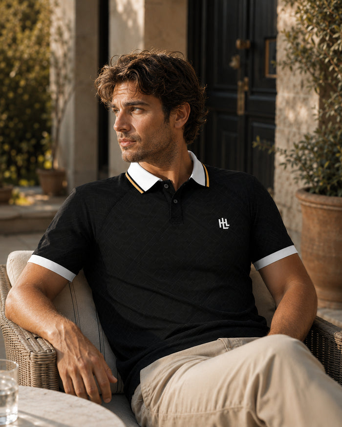 Polo Revers noir - lifestyle