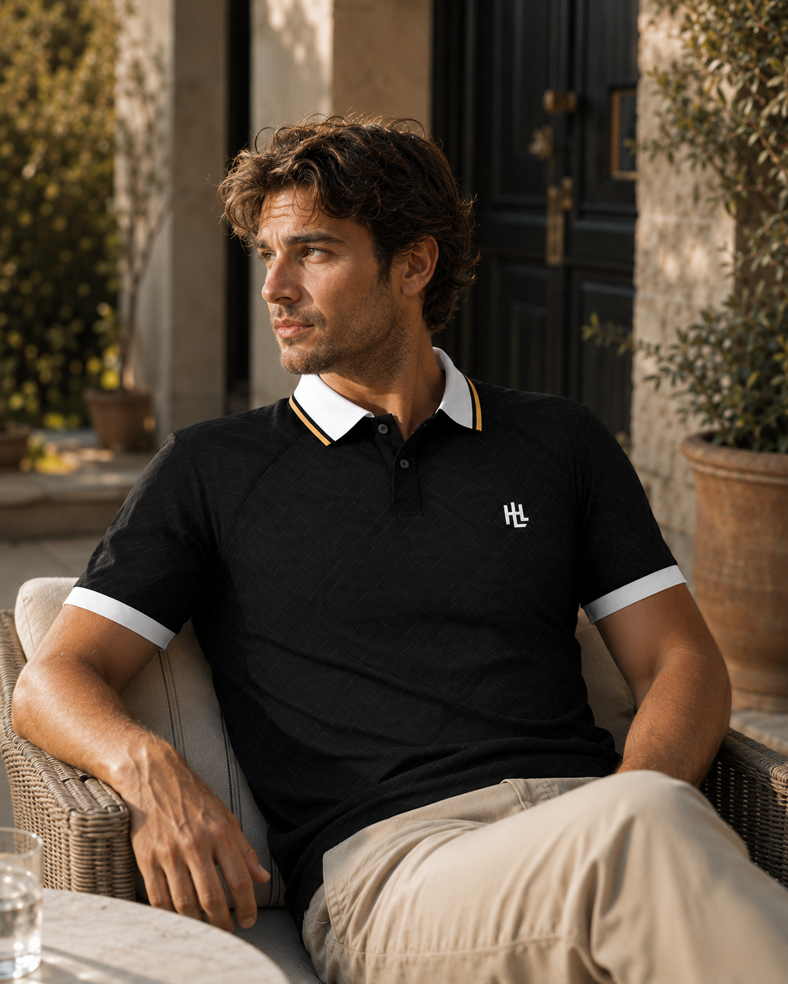 Polo Revers — Noir