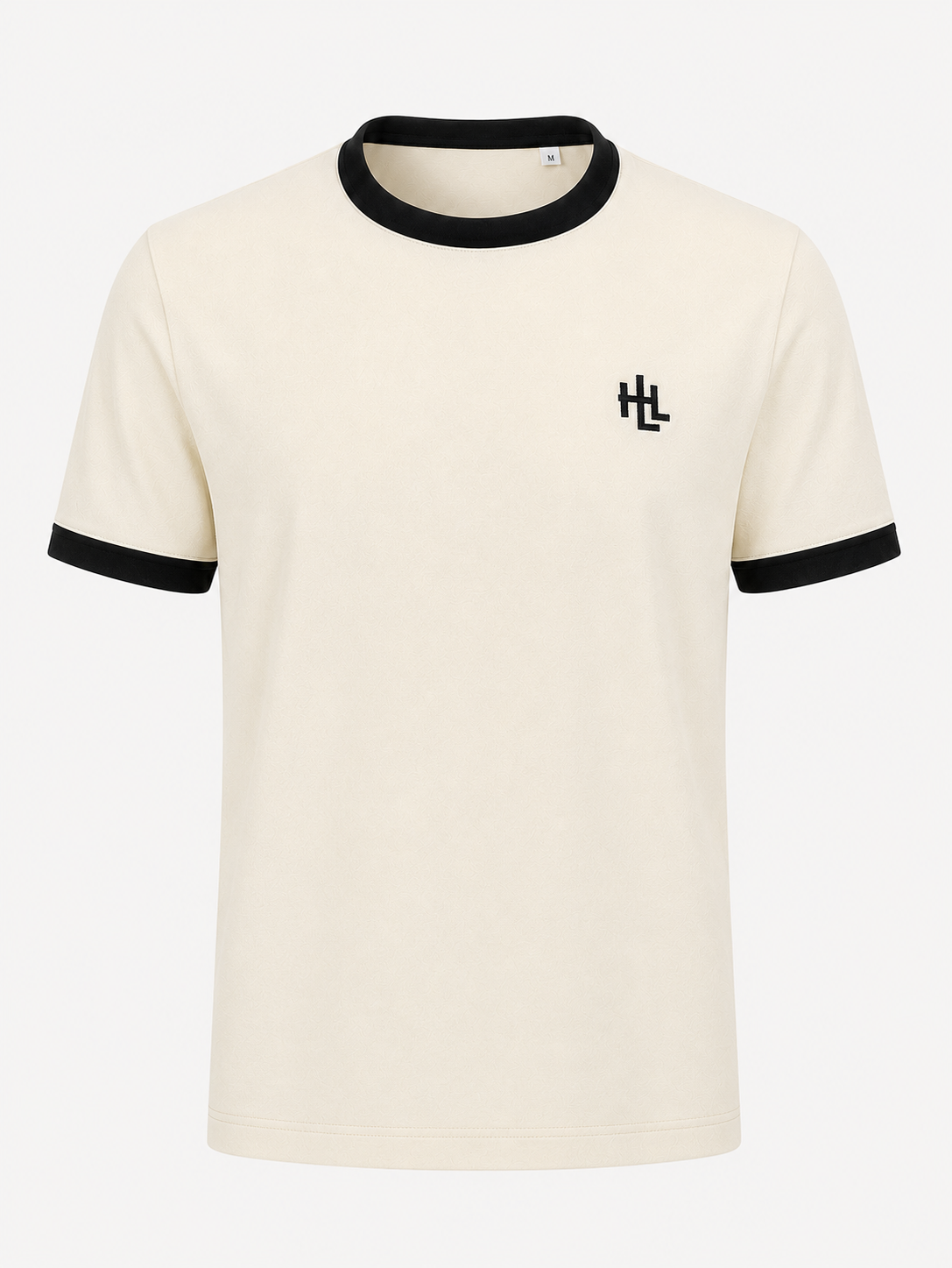 T-shirt Ringer — Bords noirs